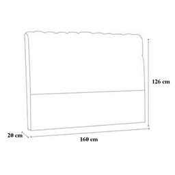 Cabeceira Queen Ana 160 Cm Cama Box Ana Corino Marrom - Fm - 3