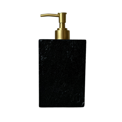 Dispenser Lavabo Granito Preto Via Lactea Vintage 13x9cm