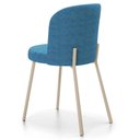 Ver imagem 2 de Kit 4 Cadeiras para Sala de Jantar Cozinha Estofada Gavi Arena L02 Linho Azul Lyam Decor
