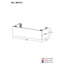 Ver imagem 3 de Kit Rodapé para Paneleiro 62cm Veneza com Pés Multimóveis Mp3747 Preto