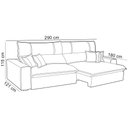 Ver imagem 4 de Sofá Retrátil Reclinável para Sala 4 Lugares 290cm Aisha F04 Veludo Bege - Lyam Decor