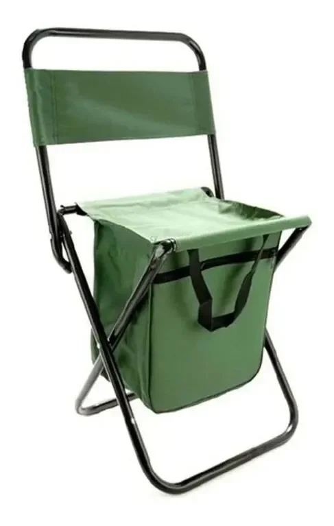 CADEIRA CAMPING PESCA COM BOLSA VERDE - 1