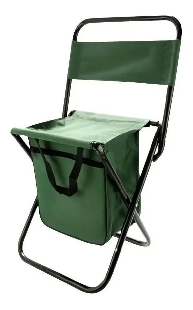 CADEIRA CAMPING PESCA COM BOLSA VERDE - 3