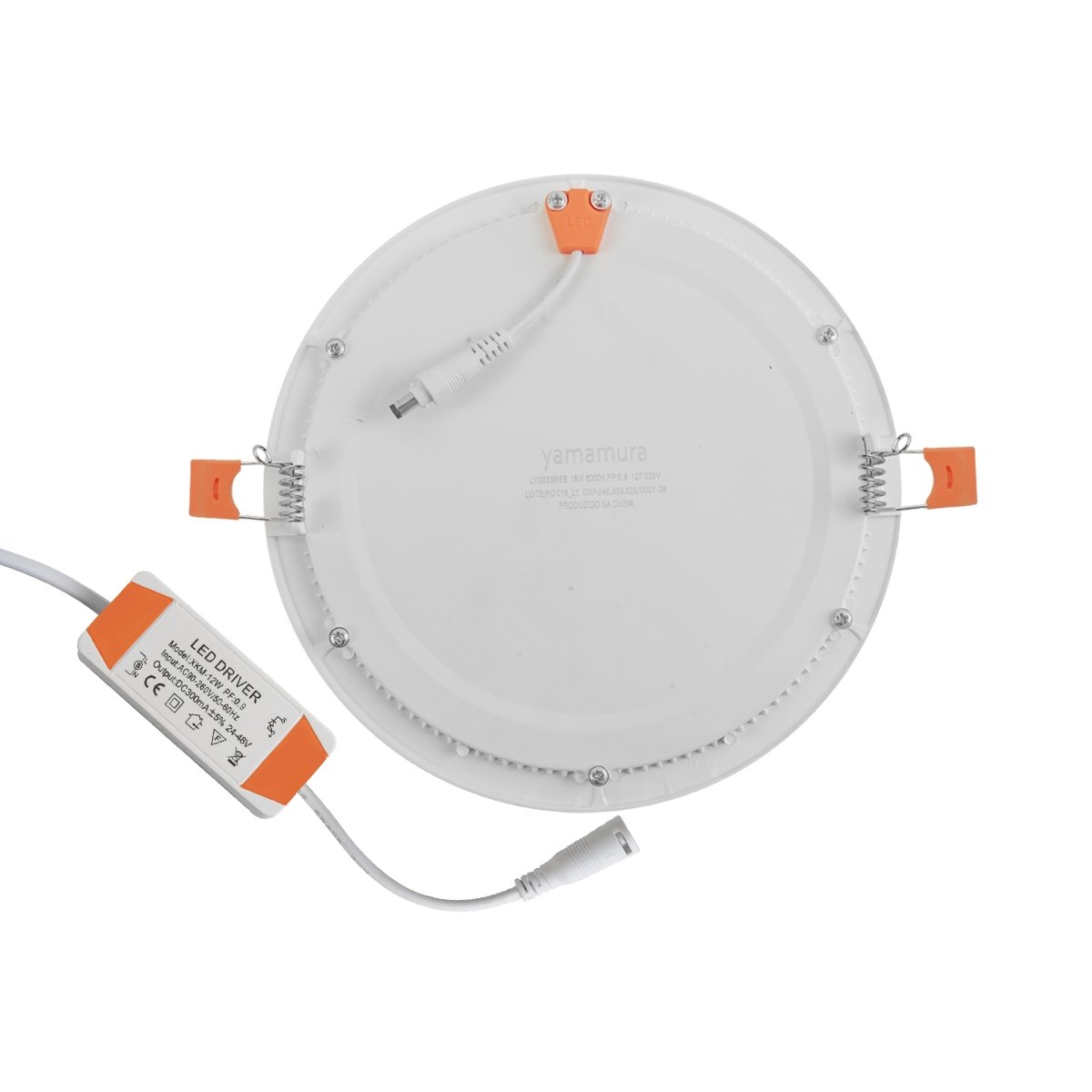 Plafon Led Embutir Branco 18w Ø22cm Yamamura - 3