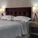 Ver imagem 2 de CABECEIRA ESTOFADA DURASI 05 CORINO MARROM KING 195 X 60 cm RBL