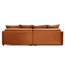 Ver imagem 7 de Sofá Sem Caixa Retrátil Reclinável 2,50m Carol Veludo Terracota Adonai Estofados