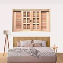 Ver imagem 4 de Janela de Madeira Veneziana de Correr Reto Padrão Cedro Batentes de 14 Cm-1.60(l)x1.00(a)