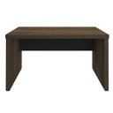 Ver imagem 1 de Mesa Office Executiva Tampo 50mm Tamburato Charuto/Preto