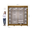 Ver imagem 4 de Guarda Roupa Casal 6 Portas 2 Gav Bogotá Espresso Móveis