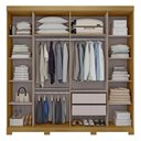 Ver imagem 2 de Guarda Roupa Casal 6 Portas 2 Gav Bogotá Espresso Móveis