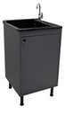Ver imagem 1 de Balcão de Lavanderia 100% Mdf com Tanque de Fibra 30lt Cor:cinza
