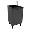 Ver imagem 1 de Balcão de Lavanderia 100% Mdf com Tanque de Fibra 30lt Cor:cinza