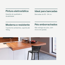 Ver imagem 5 de Kit 3 Banquetas para Balcão Cozinha Gourmet Junco Preto Bancada Ilha Banco 60cm Itagold