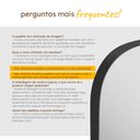 Ver mais imagens de Espelho Pinterest Orgânico Decorativo Grande 64x44cm Borda em Couro 3cm - Mod. Capela Preto