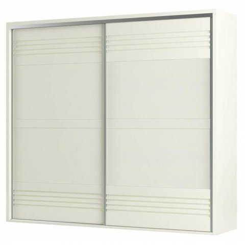Roupeiro Menfis 2 Portas Cor Off White 267cm - 66712