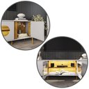 Ver imagem 3 de Rack Juquehy Tv 75 Polegadas com 4 Portas e Pés em Aço Off White/naturale