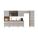 Ver imagem 1 de Cozinha Completa Itatiaia Lumina 410cm em Madeira Mdf Cinamomo/fendi