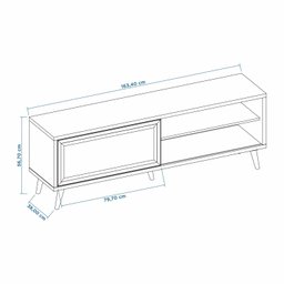Rack para TV até 60 Polegadas 1 Porta Rattan Palhinha NT 1175 - 3