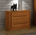 Ver imagem 3 de Mesa de Cabeceira 2 Gavetas Lisboa Leifer Moveis Cinamomo