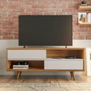Ver imagem 1 de Rack para TV até 50 Polegadas 135,6cm 2 Portas Nt 1180 Marrom