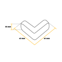 Ver imagem 4 de Protetor de Quina Transparente Cartela 4 Unidades