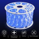 Ver imagem 3 de Fita Led Dupla Face Smd Rolo 100 Metros Azul Luz Direta Decoraçao Iluminaçao Perfil Sanca Gesso Quar