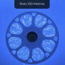 Ver imagem 2 de Fita Led Dupla Face Smd Rolo 100 Metros Azul Luz Direta Decoraçao Iluminaçao Perfil Sanca Gesso Quar