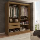 Ver imagem 2 de Guarda-roupa Solteiro Swift 2 Portas 2 Gavetas Cinamomo - Panorama Móveis