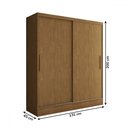 Ver imagem 5 de Guarda-roupa Solteiro Swift 2 Portas 2 Gavetas Cinamomo - Panorama Móveis