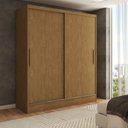Ver imagem 1 de Guarda-roupa Solteiro Swift 2 Portas 2 Gavetas Cinamomo - Panorama Móveis