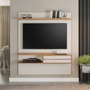 Ver imagem 1 de Painel para TV até 55 Polegadas 135CMX160,2cm 1 Porta 1 Prateleira Off White Freijó Trend Nt 1155 Branco