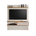Ver imagem 2 de Painel para TV até 55 Polegadas 135CMX160,2cm 1 Porta 1 Prateleira Off White Freijó Trend Nt 1155 Branco