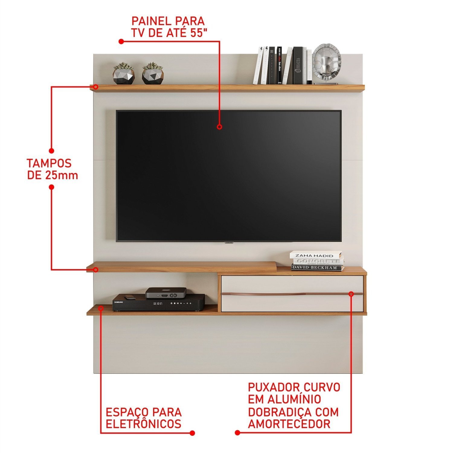 Painel ara TV de até 55 Polegadas NT 1155  - 5