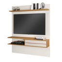 Ver imagem 3 de Painel para TV até 55 Polegadas 135CMX160,2cm 1 Porta 1 Prateleira Off White Freijó Trend Nt 1155 Branco
