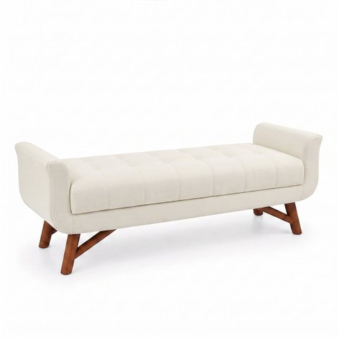 Puff Recamier 195cm Andros Facto Off White - Sallar Home