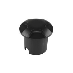 Balizador de Solo Preto Led Taschibra Dome 4 Fachos 1w 3000k - Preto - Luz Quente 3000k - 1