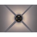 Ver imagem 2 de Balizador de Solo Preto Led Taschibra Dome 4 Fachos 1w 3000k - Preto - Luz Quente 3000k