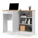 Ver imagem 2 de Escrivaninha com Organizador 2 Portas 120cm Space Patrimar Branco/cinamomo