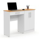 Ver imagem 1 de Escrivaninha com Organizador 2 Portas 120cm Space Patrimar Branco/cinamomo