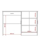 Ver imagem 6 de Escrivaninha com Organizador 2 Portas 120cm Space Patrimar Branco/cinamomo