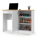 Ver imagem 3 de Escrivaninha com Organizador 2 Portas 120cm Space Patrimar Branco/cinamomo