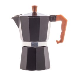 Cafeteira Italiana Wolff de Alumínio Preta Fosca 300ml - 3