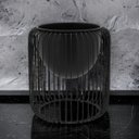 Ver imagem 3 de Cachepô de Metal Preto - 28x26x26cm