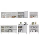 Ver imagem 6 de Armário de Cozinha Modulado de Canto 6 Peças Cp31 Balcão sem Tampo Branco - Lumil Lumil Móveis