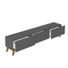 Rack para TV até 70 Polegadas 220cm 3 Gavetas Retrô Manchester Yescasa - 5