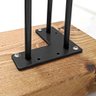 Mesa de Console Rústica Hairpin - 140cm - 5