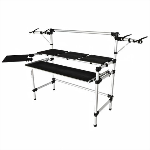 Rack Titanium Para Studio RS-245 Com Suporte Para Caixas de Som, Monitor de Audio ou Referência