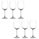 Ver imagem 1 de Jogo 6 Taças Vinho Água Cristal Titânio Sophia Bohemia 590ml