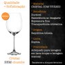 Jogo 6 Taças Vinho Água Cristal Titânio Sophia Bohemia 590ml - 2