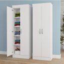 Ver imagem 3 de Armário Multiuso Uruguay 2 Portas Branco Atualle